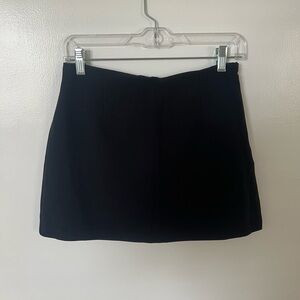 Abercrombie & Fitch Tailored Black Mini Skort